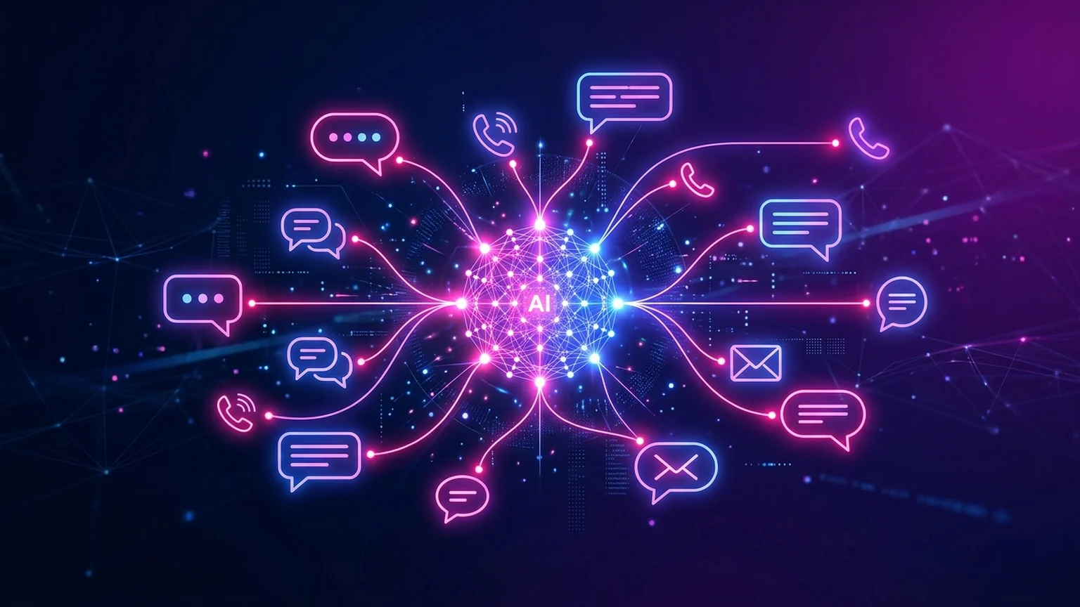 Visuel sombre Noxcod d'un assistant IA OpenClaw connecté aux messageries d'entreprise.