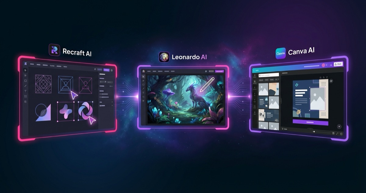 Comparatif Recraft AI vs Leonardo AI vs Canva AI 2026