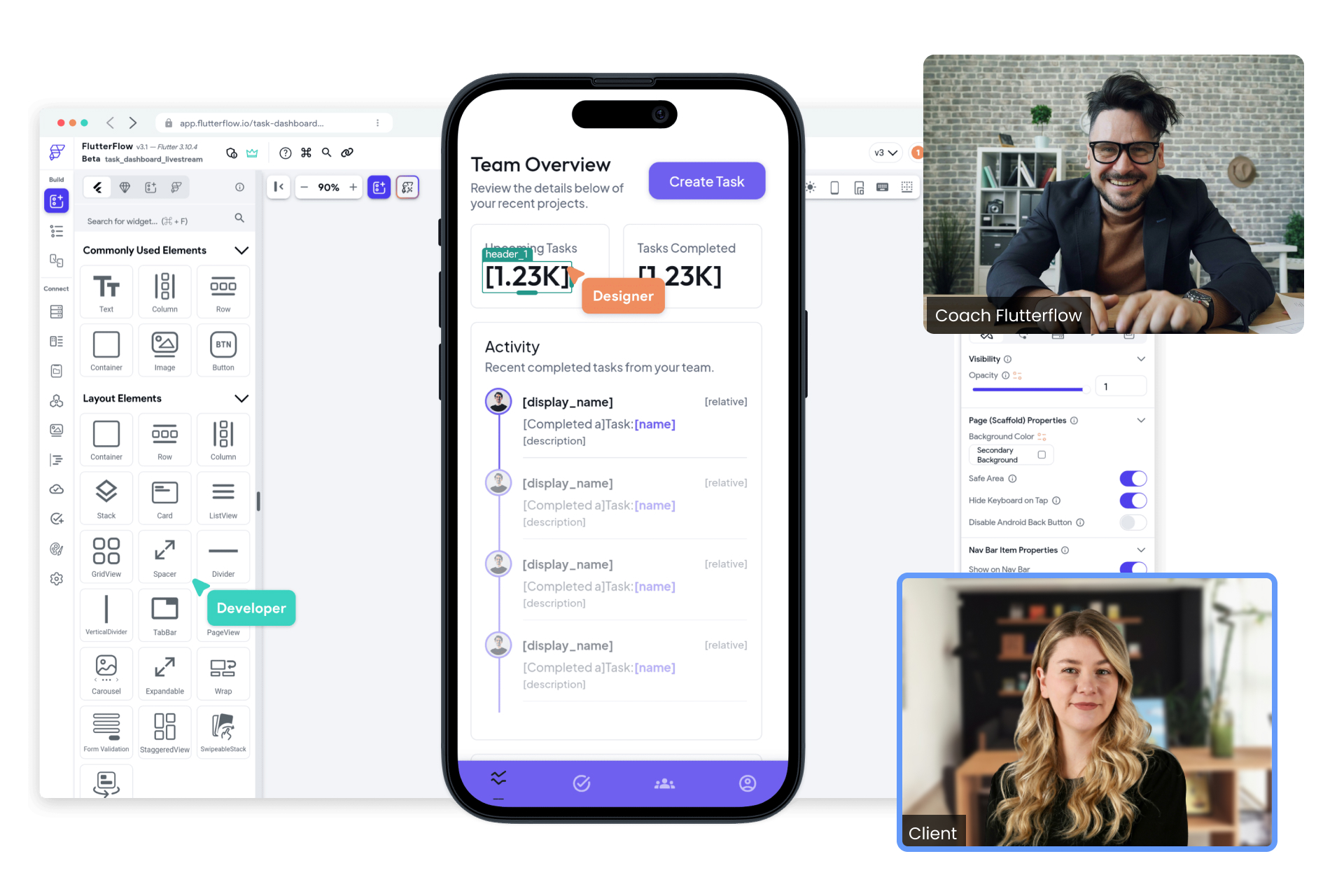 Coaching Flutterflow