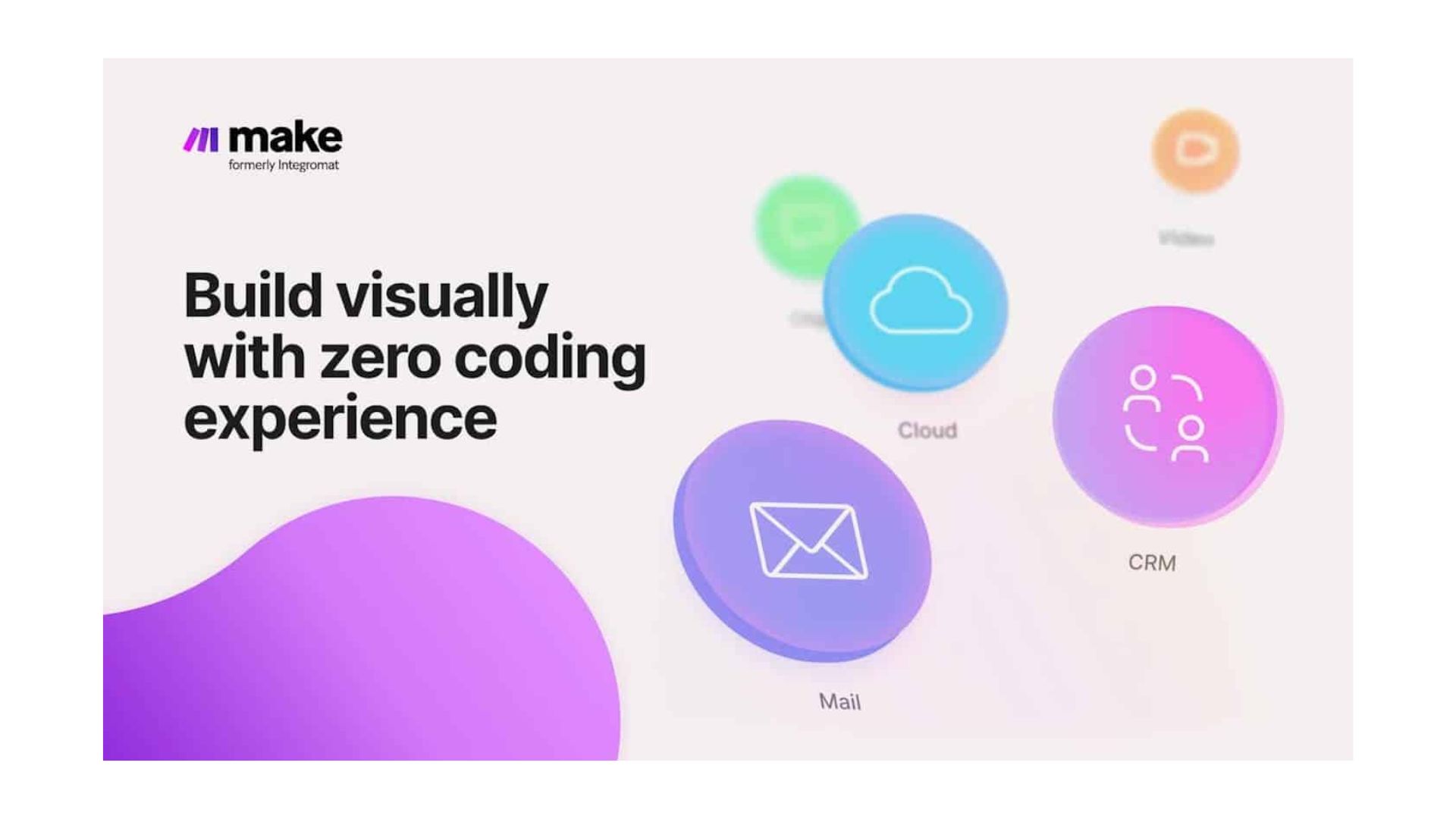 Make for build a visually automation with zero coding experience
