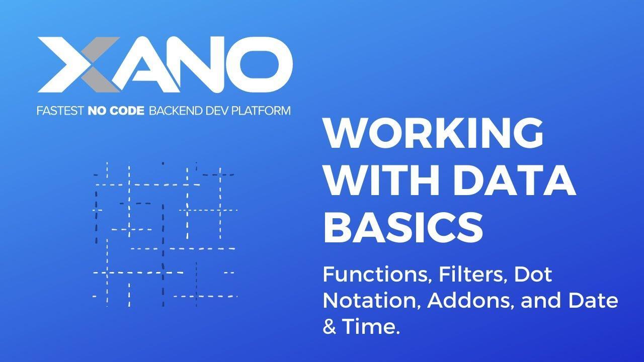 Xano - working with data basics